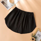 Black-button [Spring and Autumn]] / Free size (recommended 40.00 kg-60.00 kg