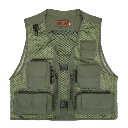 Cross-Border Wholesale Fishing Vest Tactical Vest Mesh Outdoor Breathable Sports Vest Camouflage Tactical Vest