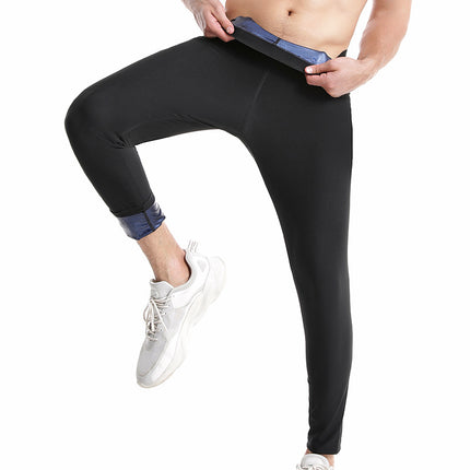Outdoor Men's Running Fitness Sports Body Shaping Sweat Pants Sauna Coated Casual Sweat Shaping Pants