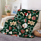 Santa claus and bear / 70*100CM【280g】