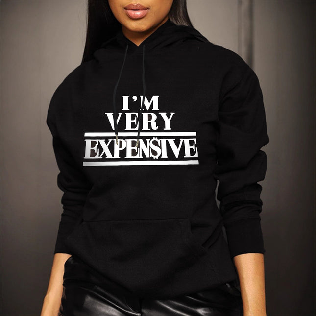 Tw493 Cross-Border Amazon Trendyy Hoodie Sweatshirt for Women European and American Autumn and Winter Loose Letter Printed Pullover Sweatshirt