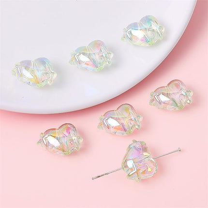 Cross-border hot acrylic colorful stars love beads bracelet necklace beads handmade DIY jewelry accessories wholesale