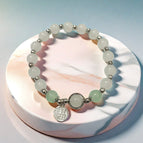 G03 fu brand green bead bracelet