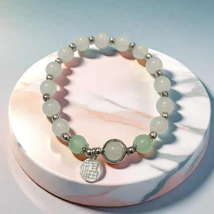 New Chinese-Style Ancient Beaded Elastic String Bracelet, Sweet Girl's Glass Bracelet, Night Market Stall, Cross-Border Live Broadcast Jewelry