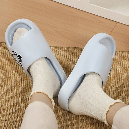 Student Dormitory Home Indoor Bathroom Bath Non-Slip Slippers Women's Eva Soft-Soled Thick-Soled Slippers Cute Slippers