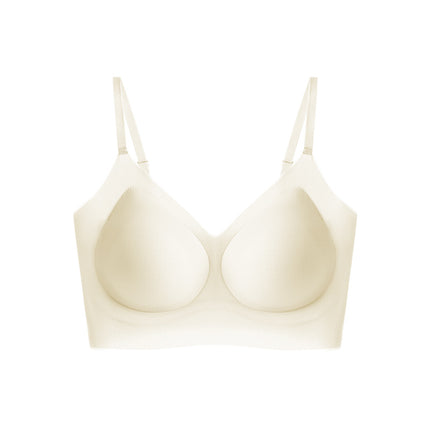 Summer Ultra-Thin Cool Seamless Underwear Fixed Cup Size-Free Bra Vest Style Thin Bra Without Rims Shantou Bra
