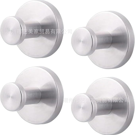 Cross-border Stainless Steel Suction Cup Hook Bathroom Kitchen Suction Cup Hook Strong Paste Hook Hook Hook Hook Single Hook