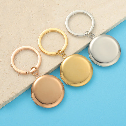 316L Mirror Stainless Steel Various Style Photo Box Pendant DIY Open Photo Photo Frame Pendant Keychain