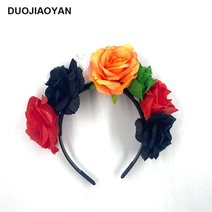 Spider Flower Party Halloween New Flower Headdress Hair Hoop Wholesale Makeup Personality European and American Cosplay