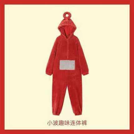 Antenna baby pajamas adult children Boys and Girls cute girl cartoon homewear winter one-piece pajamas