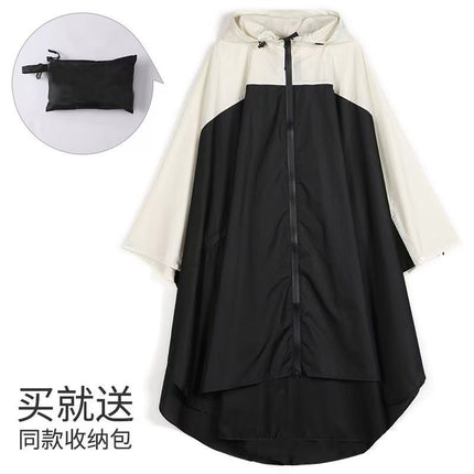 Raincoat Cloak Outdoor Adult Fashion Men and Women Hiking Electric Motorcycle Riding Portable Waterproof Poncho