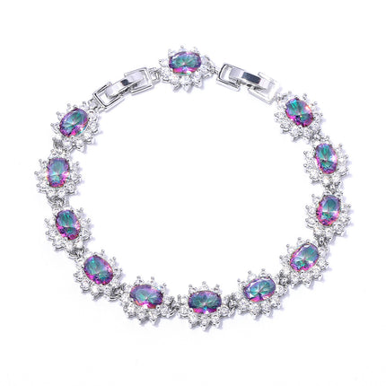 New classic cross-border source bracelet fashion zircon ladies jewelry European and American fashion crystal bracelet