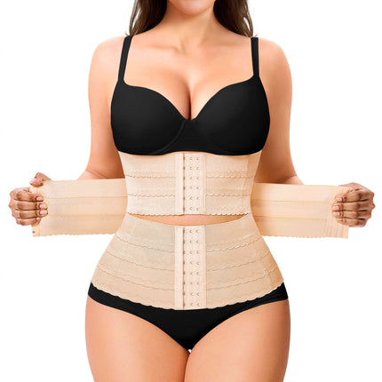 European and American Cross-Border Best-Selling Women's Waist Shaping Belt with Multi-Layer Buckle Adjustment, Waist Control, Tummy Control, Slimming Waist Trainer Belt