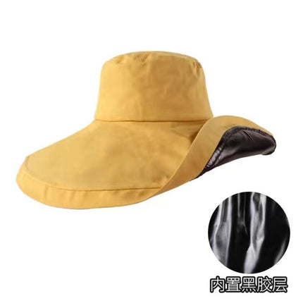 Summer Sun Protection Hat for Women, Double-Sided Wearable Large-Brimmed Fisherman Hat, Artistic, Fresh and Versatile, Face-Showing Small Sun Protection Hat