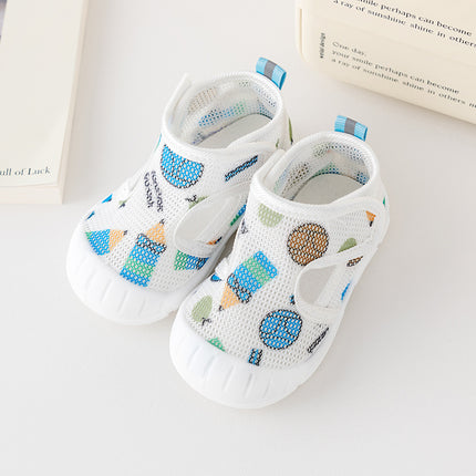 New Toddler Shoes Summer Single Mesh Breathable Boys and Girls Soft Sole Non-slip Baby Sandals Baby Shoes