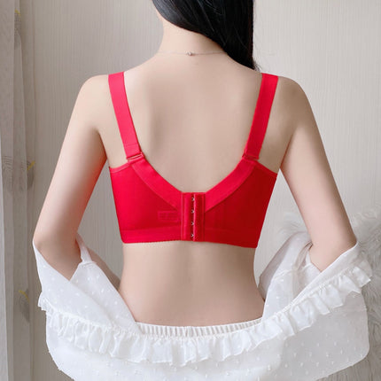 Summer ultra-thin underwear women's wireless bra big chest small chest push up breast collection anti-sagging plus size bra