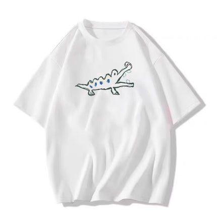 Short-Sleeved T-Shirt for Women, 2026 Summer New Trendy Half-Sleeve T-Shirt with Unique Design, Niche American Style, Loose Chic Top