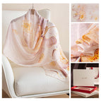 Fhz25-9593-1 light pink lotus lotus / 55*170cm