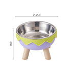 Egg shell stainless steel goblet bowl green / Independent color box packaging
