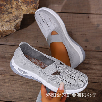 Women's Summer Breathable Soft-Soled Shoes for Middle-Aged and Elderly Mothers Temu Cross-Border Dropshipping Large Size Women's Shoes Clogs Cut Out