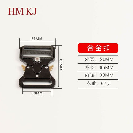 Metal belt buckle Cobra tactical socket zinc alloy buckle luggage hardware accessories safety buckle belt adjustment