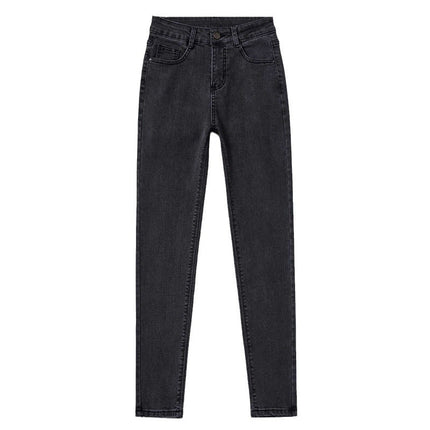 Slim-Fit Jeans for Women, Spring 2026 New Style, Winter Fleece-Lined, High-Waisted, Slimming, Stretchy, Tight-Fitting Pencil Pants