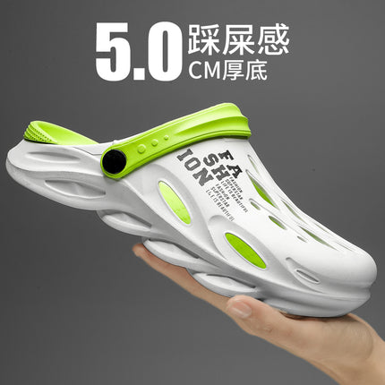 Slippers for Men's Summer Outer Wear, Trendy Brand, Beach Sandals, Outdoor Dual-Purpose Sandals