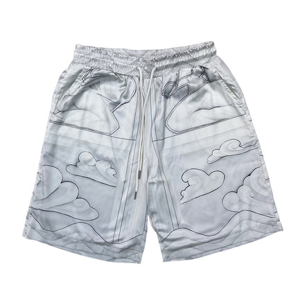 Foreign Trade Casual Hawaiian Beach Printed Short-Sleeved Shirt Cuban Collar European and American Retro Vacation Shorts Two-Piece Set