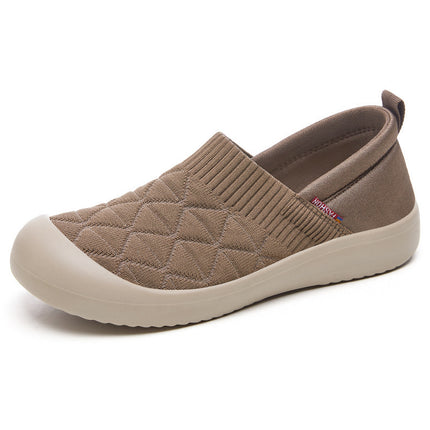 Shoes for Women Summer New Style Old Beijing Cloth Shoes Lightweight Flat Shoes Soft Sole Comfortable Versatile Mother's Shoes