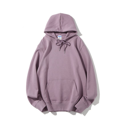 Japanese-Style Simple Sweatshirt 300g Heavyweight Healthy Fabric Hoodie Matcha Green Avocado Green Brightening Loose Top