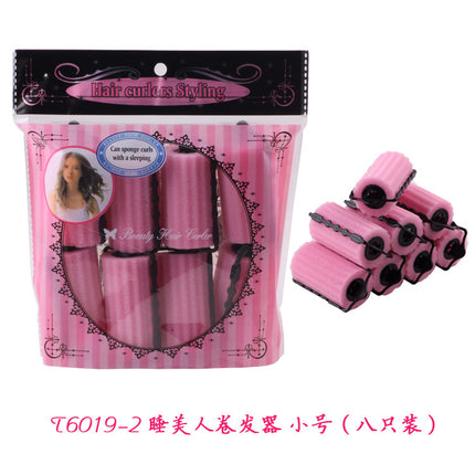 Cross-border Lazy People Don't Harm Hair Curling Artifact Big Wave Non-ironing Curling Iron Sponge Sleeping Setting Non-heating Curling Stick