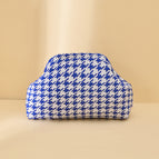 Houndstooth [blue and white] / 30*22*9cm