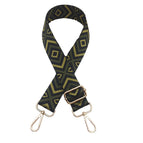 Military green on black / Light gold hook