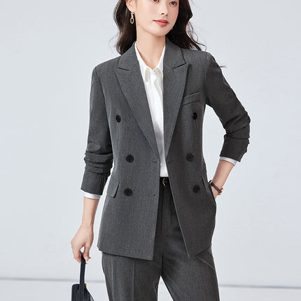 High-end Suit suit Women's Spring and Autumn Senior Sense Interview Dress Professional Temperament Goddess Fan Hotel Manager Work Clothes