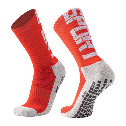 Towel-Soled Mid-Tube Football Socks, Running Sports Football Anti-Slip Socks, Competition Anti-Slip Socks, Men's Football Socks