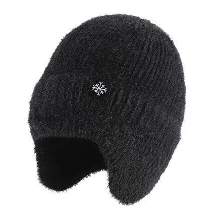 Baotou Cold Hat, Comfortable Hat for Men and Women, Autumn and Winter Ear Protection, Warm Woolen Hat, High Elastic Cold-Proof Cotton Hat, Cross-Border Foreign Trade