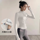 Moonlight white-waist slimming + built-in pockets / S