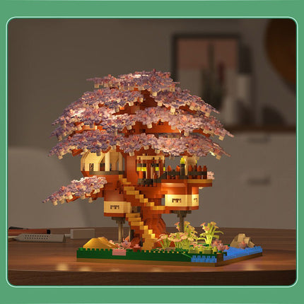 Cherry Blossom Tree Jihui M2109 Building Blocks Assembled Children's Toys Educational Boys and Girls Valentine's Day Gift Cross-border
