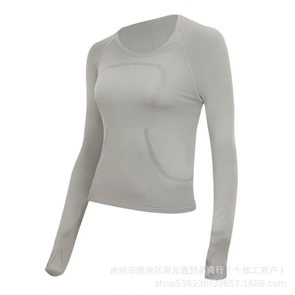 Lulu Original Label Quick-Dry Yoga Wear Sports Long-Sleeve 2.0 T-Shirt Swiftly Tech Women's Round-Neck Slim Fit