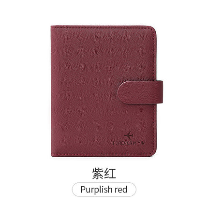 Cross-Border 2026 New Rfid Passport Wallet Multi-Functional Credit Card Document Holder Ultra-Thin Portable Travel Passport Holder