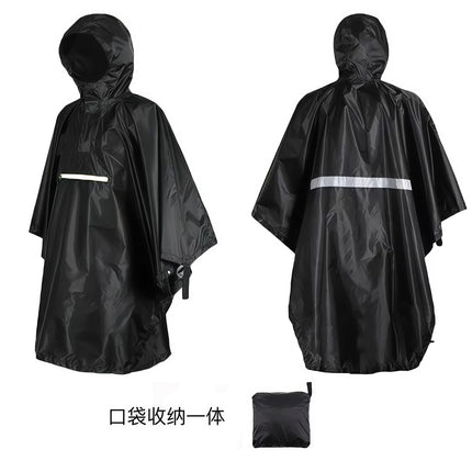 Foreign Trade Multifunctional Poncho Raincoat Unisex Poncho Outdoor Three-In-One Waterproof Raincoat Cycling Hiking Camping Style