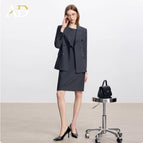 Carbon gray suit + carbon gray dress / S