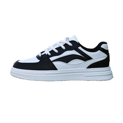 2024 Spring Trendy Brand Men's White Sneakers, Light Luxury Niche Thick-Soled Sports Casual Shoes, Men's Casual Versatile Breathable Sneakers