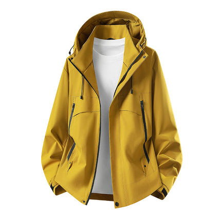 High-Quality Single-Layer Jacket with Custom Logo, Camping Travel Workwear, Waterproof and Windproof Outdoor Mountaineering Jacket