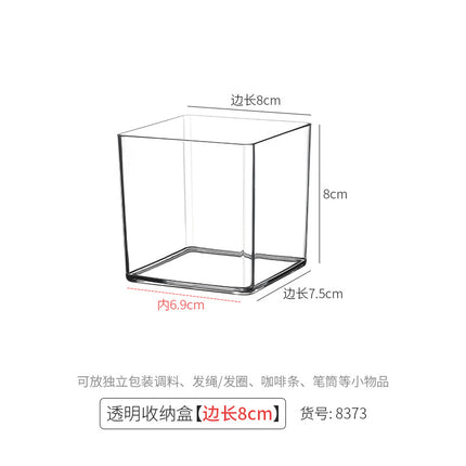 Exquisite Square Flip-Top Transparent Candy Box Food-Grade Wedding Candy Gift Packaging Acrylic Plastic Box