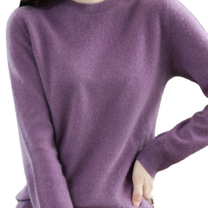 Cross-Border 2025 Autumn and Winter New Base Layer Sweater for Women, Plus Size Women's Clothing, Long-Sleeved Top, Knitwear, Winter Apparel