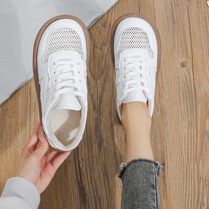 2024 new spring and summer Joker pedal breathable mesh mesh casual white shoes mesh shoes women's shoes wholesale