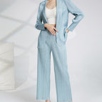 sky blue / Coat Pants suit