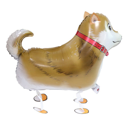 Walking animal balloon online celebrity cartoon walking pig balloon night market stall push aluminum film balloon wholesale