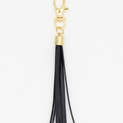 Wax line alloy gift leather tassel car key chain women's bag pendant key chain jewelry Amazon diy